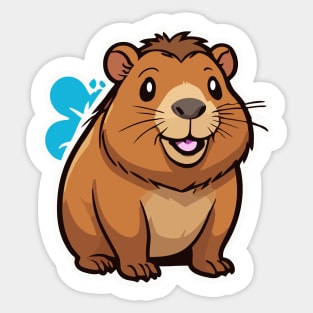 Funny Capybara Sticker